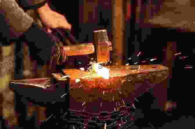 A Blacksmith Forging A Piece Of Metal On An Anvil Artist Blacksmith Design: The Art Behind Blacksmithing And Metalwork