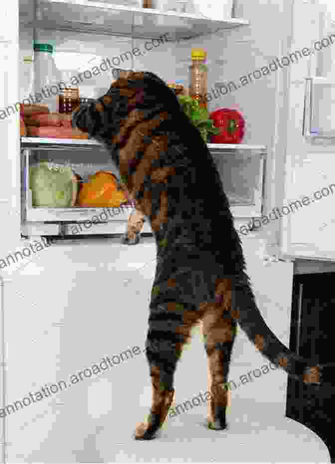 A Cat Jumping Clumsily From The Fridge, Its Legs Flailing. Picture Of Funny Animals: Colorful For Alzheimer S Patients And Seniors With Dementia (Picture Books)