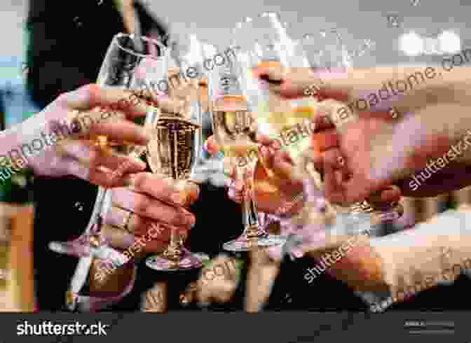 A Group Of People Celebrating With Raised Glasses Of Champagne The Little Of Champagne: A Bubbly Guide To The World S Most Famous Fizz (The Little Of Food Drink 18)