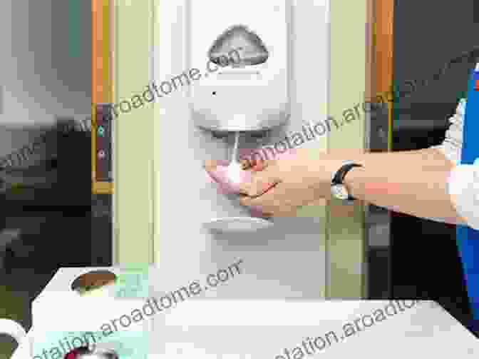 A Person Using A Hand Sanitizer Dispenser. Pandemic: Surviving A Pandemic And The Best Ways To Stay Safe