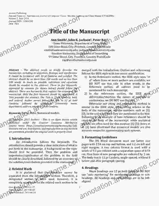 A Sample Page Of A Formatted Manuscript Linux: 4 In 1 Bible Of 4 Manuscripts In 1 Beginner S Guide+ Tips And Tricks+ Effective Strategies+ Best Practices To Learn Linux Programming Efficiently