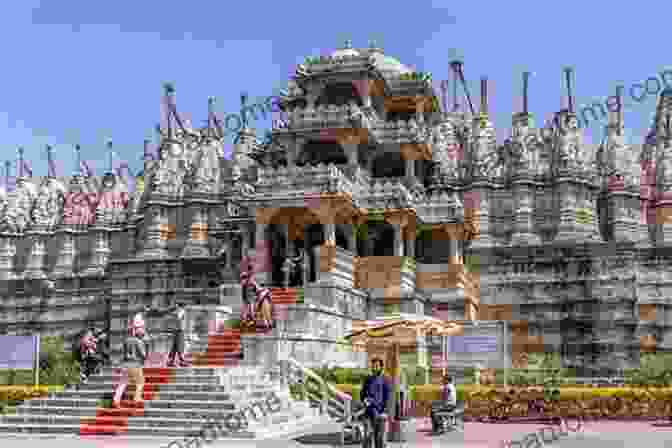 A Serene Image Of A Jain Temple Complex, With Pilgrims Observing The Sacred Tenets Of Non Violence And Compassion. South Asian Religions On Display: Religious Processions In South Asia And In The Diaspora (Routledge South Asian Religion Series)