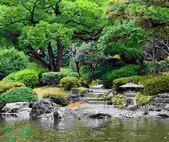 A Tranquil Zen Garden With Manicured Greenery And A Serene Pond The Mindful Art Of Wild Swimming: Reflections For Zen Seekers (Mindfulness Series)