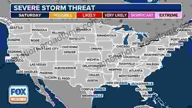 A Weather Map Showing Thunderstorm Cells And Tornado Warnings 50 Ways To Improve Your Weather Forecasting (50 Ways To Improve Your )