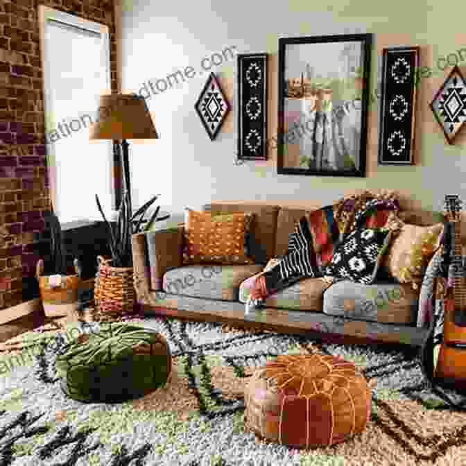 Bohemian Eclectic Apartment With A Mix Of Different Styles And Cultures Modern Home Interior: Picture With Beautiful And Aesthetic Apartments Photos Of Modern Furnishings And 3D Rendered Interiors Of Apartments Image Collection In Landscape Format