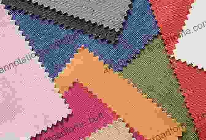 Close Up Of Various Fabric Swatches In Different Colors And Textures The Language Of Fashion Dictionary And Digest Of Fabric Sewing And Dress