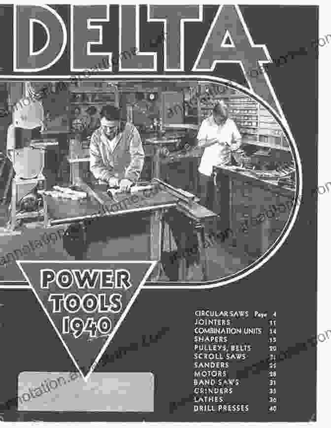 Delta Power Tools 1940 Catalog Cover DELTA POWER TOOLS: 1940 CATALOG D C Robinson