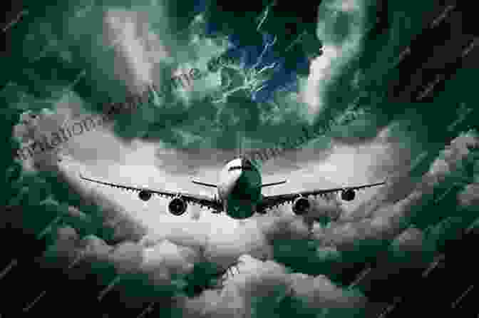 Flight 60 Book Cover | A Commercial Airplane Flying Through A Stormy Sky Flight 60: A Short Story David Carnahan