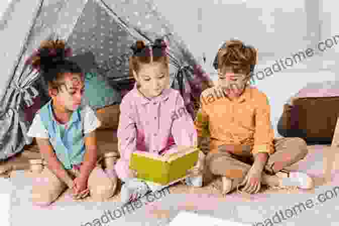 Group Of Children Sitting On A Rug, Engrossed In Reading The Book Look Who S Talking Leanne Olson