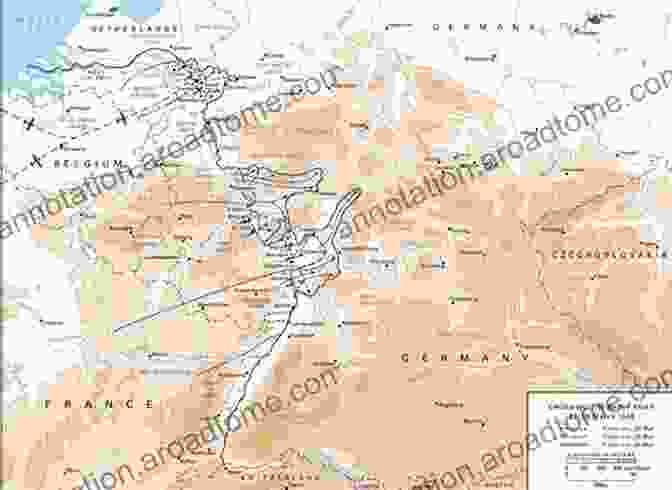 Map Of The Allied Breakout From The Rhine Bridgeheads Montgomery S Rhine River Crossing: Operation Plunder (Images Of War)