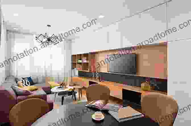 Mid Century Modern Apartment With Clean Lines, Geometric Shapes, And Warm Wood Tones Modern Home Interior: Picture With Beautiful And Aesthetic Apartments Photos Of Modern Furnishings And 3D Rendered Interiors Of Apartments Image Collection In Landscape Format