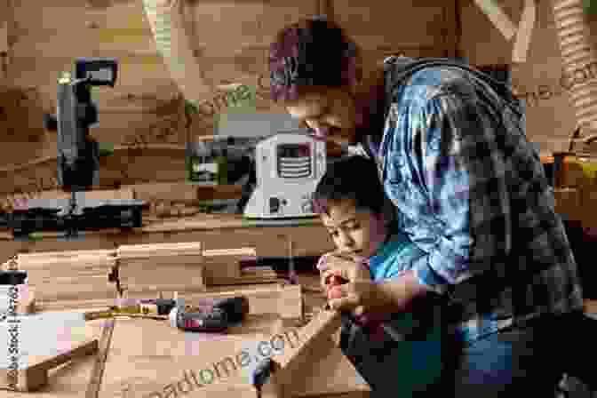 Photo Of A Father And Son Working On A Woodworking Project Together Woodworking Projects With And For Children (Building Confidence 2)