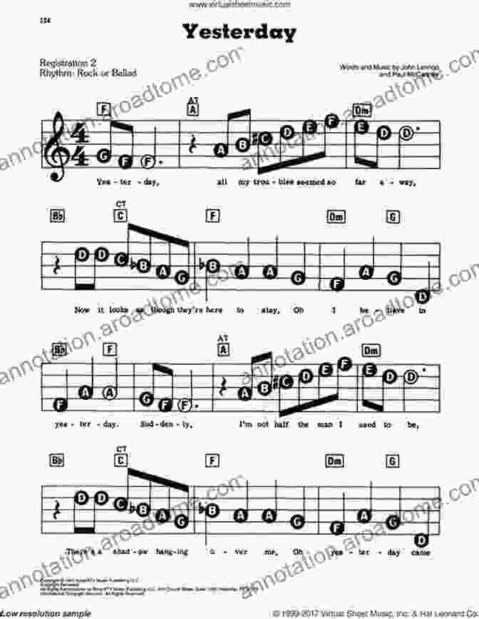 Sample Pages From The Beatles For Kids Piano Book Featuring Colorful Illustrations And Simplified Music Sheets The Beatles For Kids (PIANO)