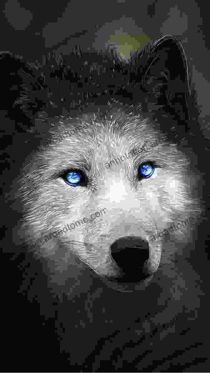 Trouble, A Wolf With Piercing Blue Eyes, Stands Protectively In Front Of Mija. I Am Not A Wolf