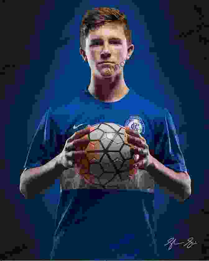 Tyler Beard Posing With A Soccer Ball And A Copy Of His Book, The Art Of The Boot Art Of The Boot Tyler Beard