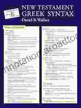 New Testament Greek Syntax Laminated Sheet (Zondervan Get An A Study Guides)