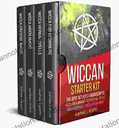 Wiccan: Complete Starter Kit To Understand The World Of Wicca Through Beliefs Spells And Rituals 4 In 1: Wicca For Beginners Herbal Spells Moon Magic And Crystal Magic